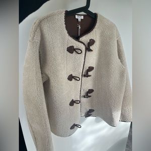 NWT Splendid x Cella Jane Reversible Sherpa Coat Size S